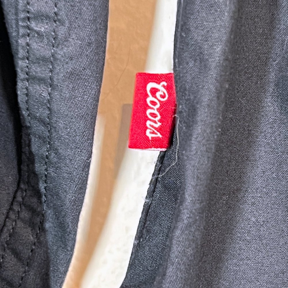 Huckberry Coors Pearl Snap Shirt Embroidered Long Sleeve Black Medium Western - Picture 8 of 14